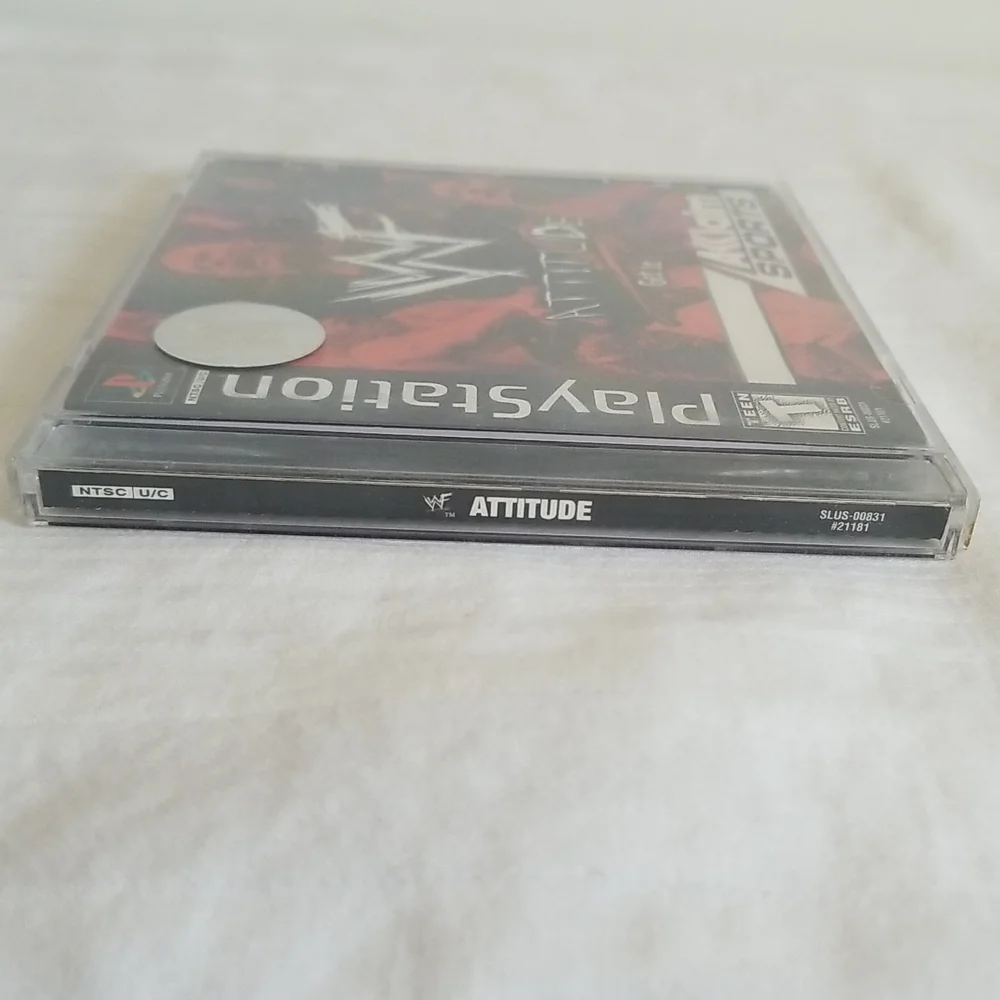 WF Attitude Get It Black Label PS1 Sony Playstation Complete Tested